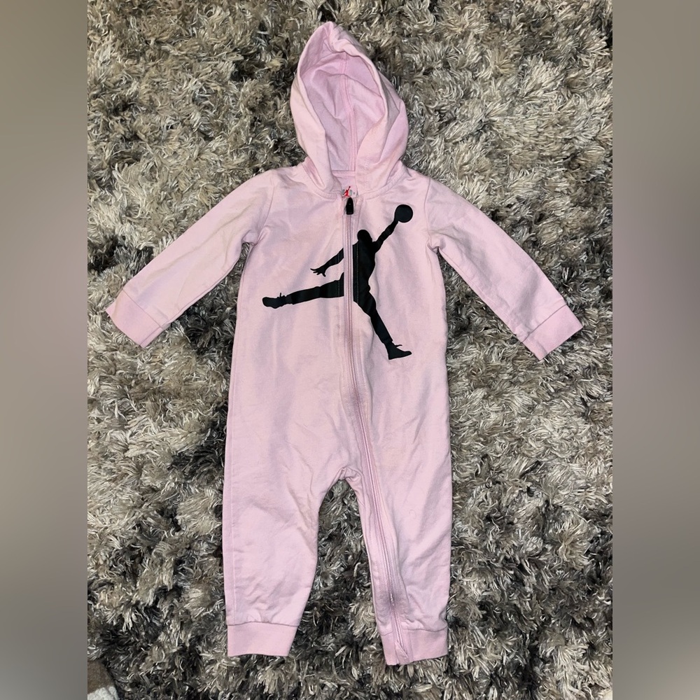 Jordan Kids Pink Hooded One Piece